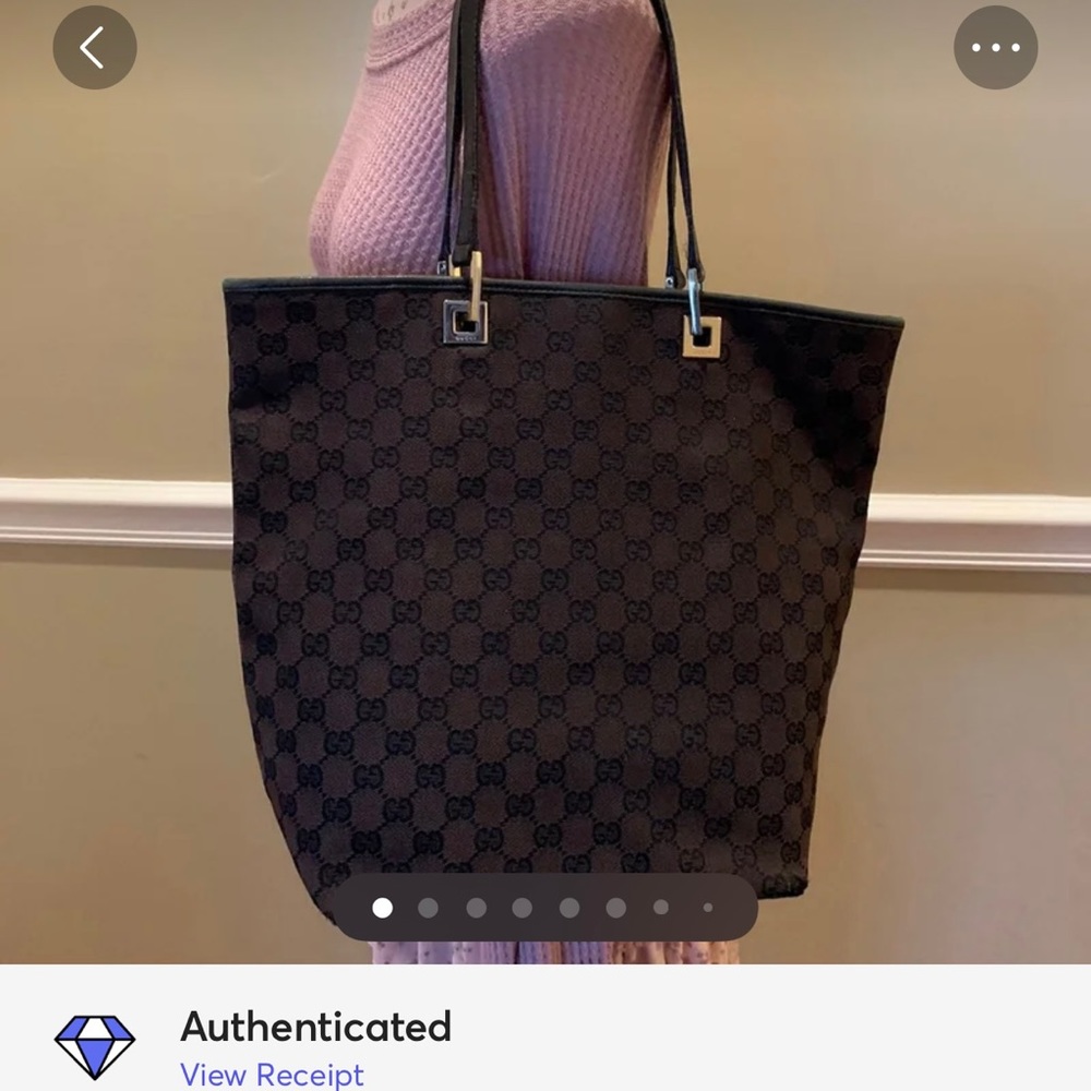 Gucci Eclipse Dark Brown GG Monogram Tote Bag